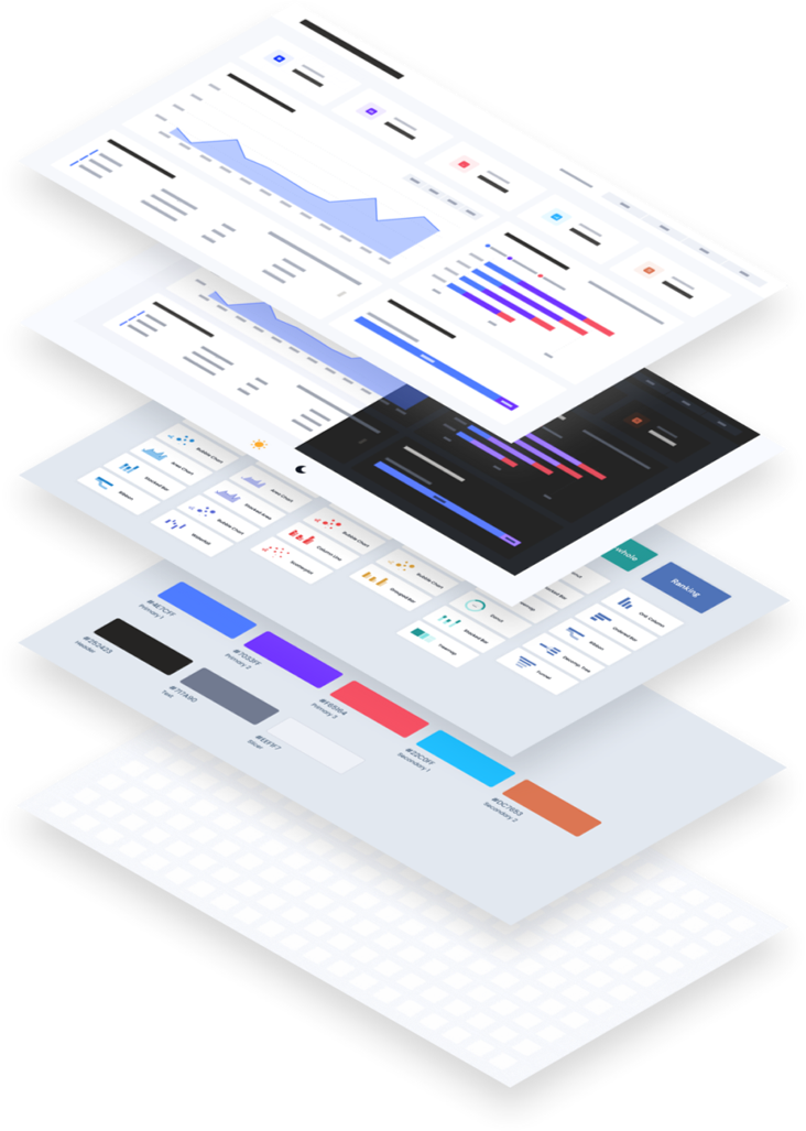 The process of drawing up and designing reports